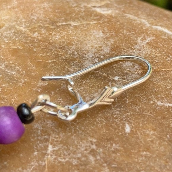 Skull purple Halloween 💀 Earrings - Picture 9 of 15